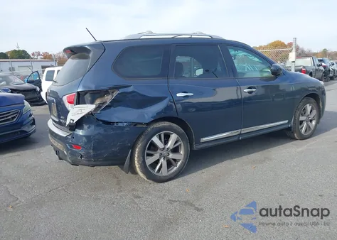 2015 Nissan Pathfinder Platinum from USA, damaged, VIN 5N1AR2MM8FC659417